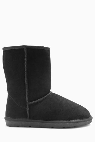 Borg Lined Suede Boots